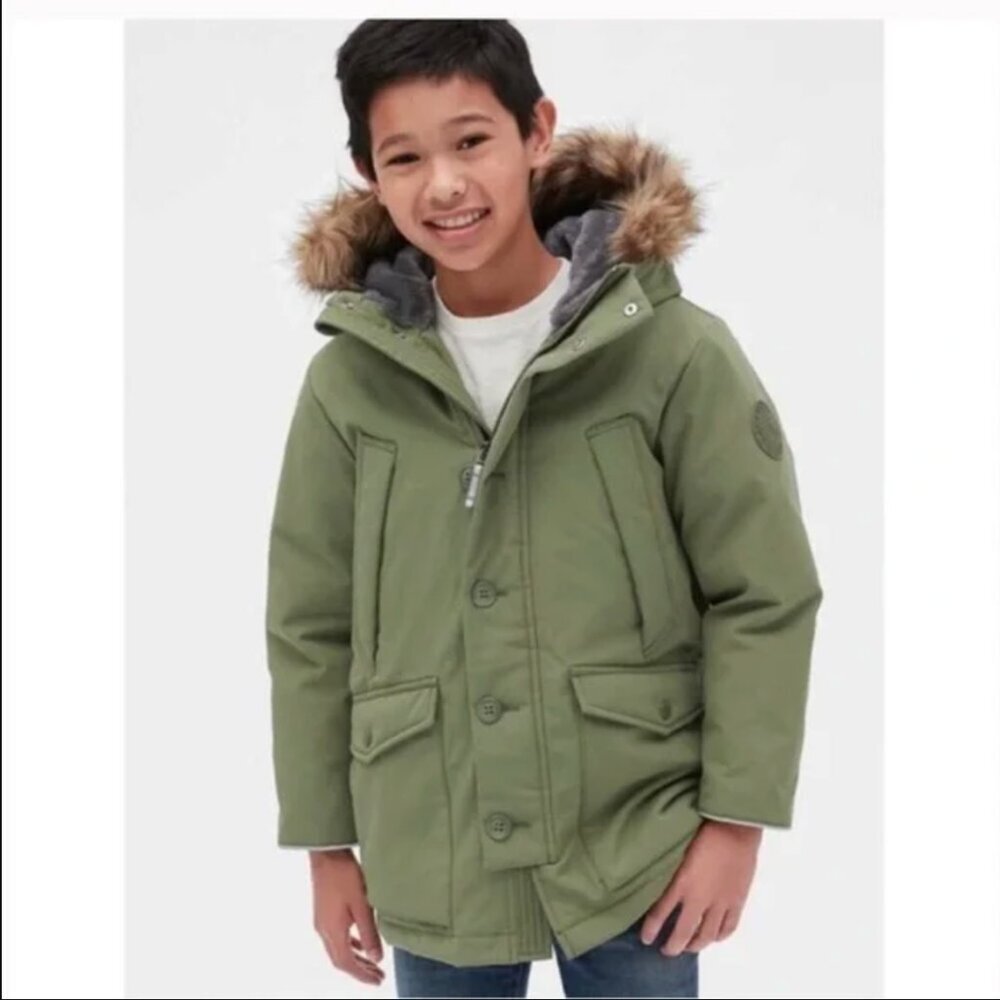 NWT Gap Kids Coldcontrol Ultra Max Down Parka Size M (8)